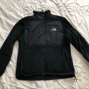 North Face black fleece jacket